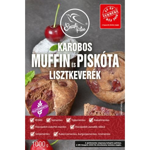 Szafi Free Muffin und Biskuit Backmischung mit Karobpulver vegan und glutenfrei 1000 g 